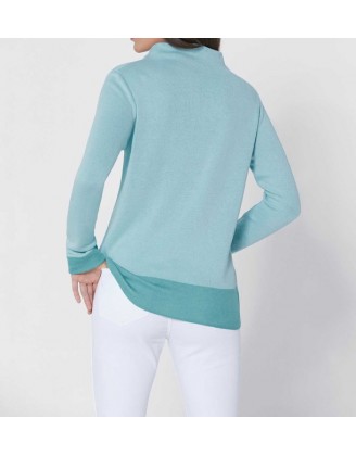 Création L Premium luxusný sveter, mentolová