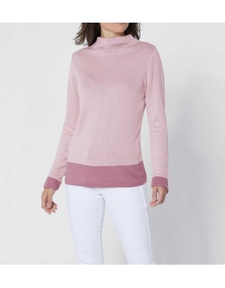 Création L Premium luxusný sveter, ružová