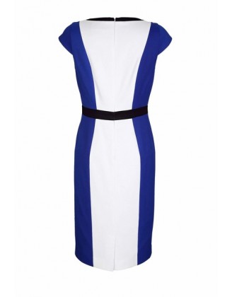 Púzdrové šaty Amy Vermont, kráľovská modro-biela