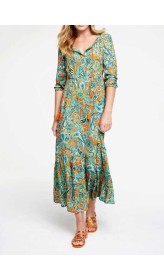 Šaty s paisley potlačou Linea Tesini, farebné