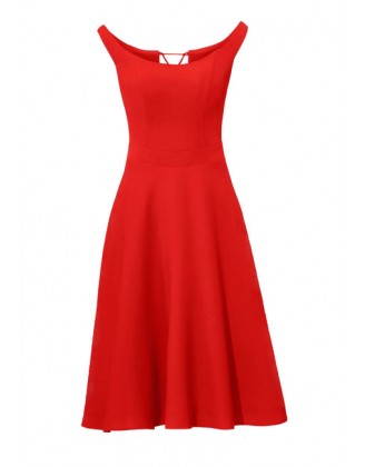 Korzetové červené šaty Ashley Brooke