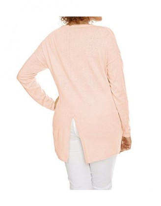 Ružový dlhý sveter s hodvábom Ashley Brooke