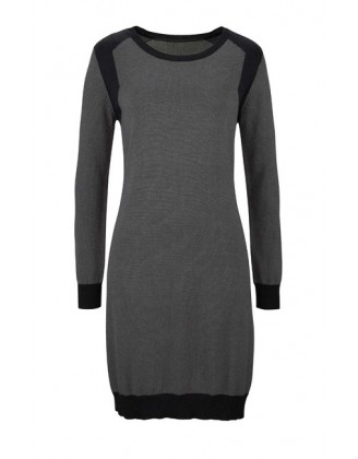 Jemne pletené šaty Tamaris, šedo-čierna