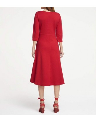 Pletené šaty Heine, červená