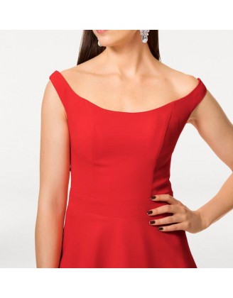 Korzetové červené šaty Ashley Brooke