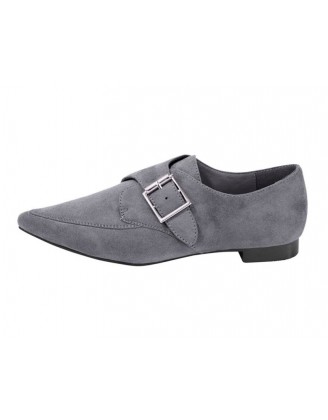 Kožené elegantné topánky, sivá