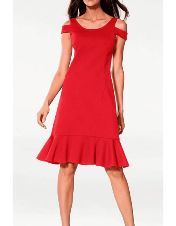 Puzdrové šaty s Cut-Outs výrezmi Heine, červené