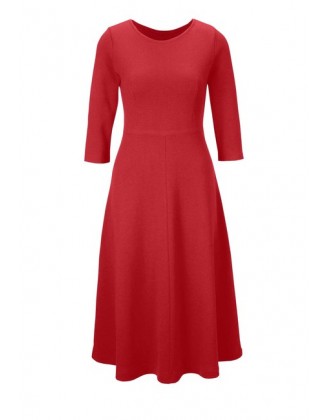 Pletené šaty Heine, červená