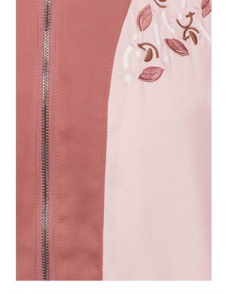 Bluzón s výšivkou Garcia, terakota-ružová