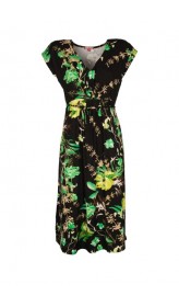 Šaty s kvetinovou potlačou Joe Browns, čierno-farebné