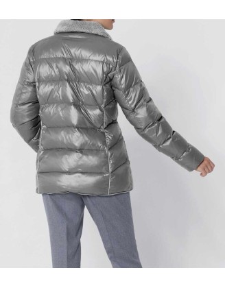 Création L Premium páperová bunda, sivá