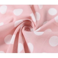 Bavlnená štvorcová kvetovaná šatka, ružovo-biela