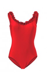 Jednodielne tvarovacie plavky Heine, červené