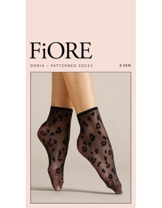 FIORE silonkové ponožky Doria, čierne