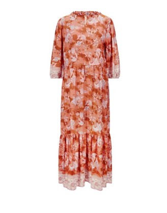 Maxi šaty s kvetinovou potlačou Linea Tesini, farebné