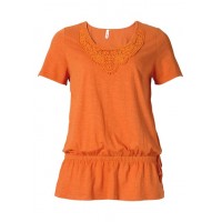 Žiarivé oranžové tričko Sheego