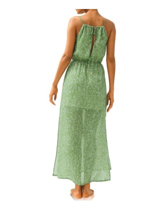 Maxi šaty s potlačou Heine, zeleno-biele