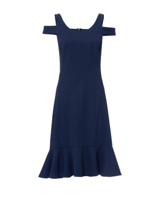 Puzdrové šaty s Cut-Outs výrezmi Heine, modré