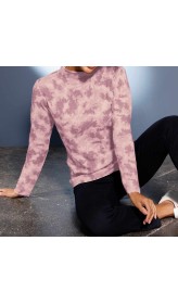 Kašmírový pulóver s potlačou Création L Premium, ružová