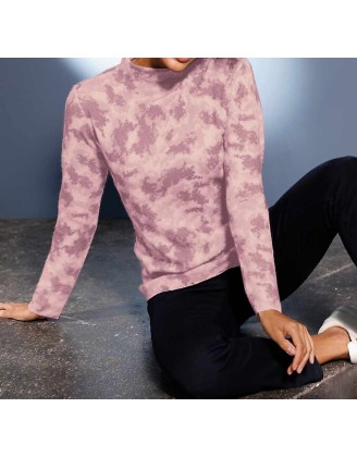 Kašmírový pulóver s potlačou Création L Premium, ružová