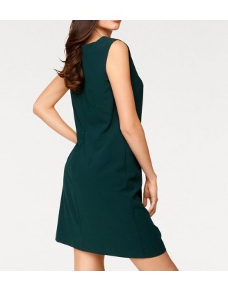 Elegantné tmavo-zelené šaty
