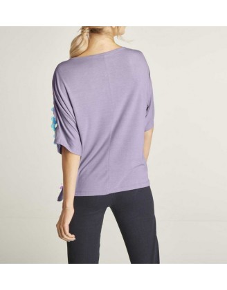 Flitrované tričko Heine, fialová