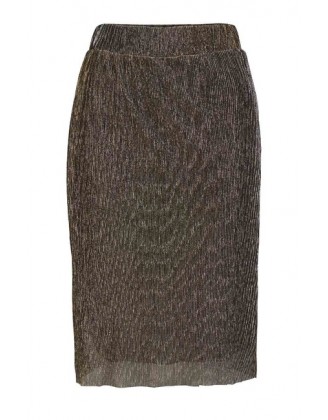 Plisovaná sukňa Aniston, metalická
