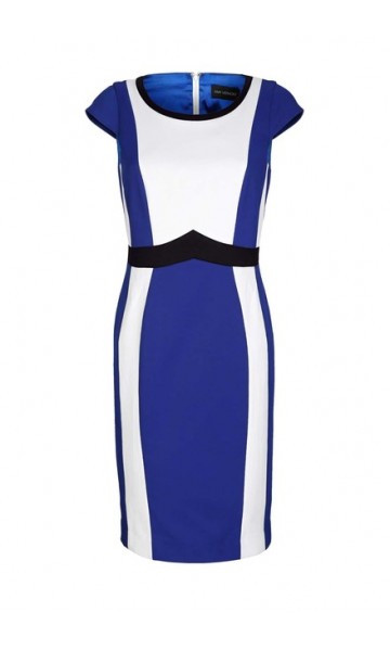 Púzdrové šaty Amy Vermont, kráľovská modro-biela