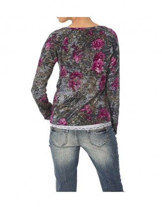 Bavlnený kvetinový sveter Heine