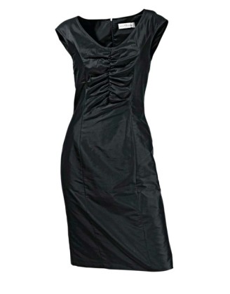 Hodvábne šaty S. Madan, čierne