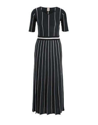 Pletené šaty Heine, čierno-biele