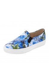 Kvetinové slippery Heine modré