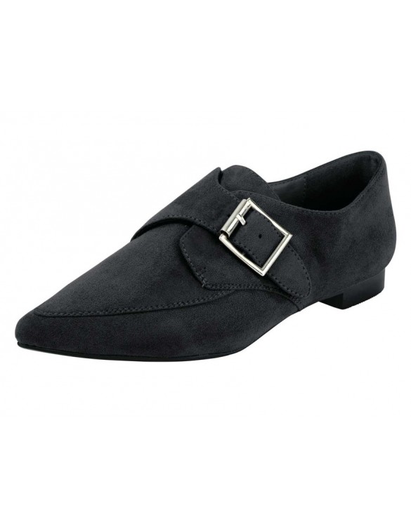 Kožené elegantné topánky, čierna