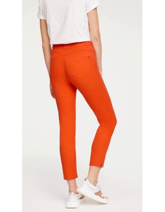 Bedrové džínsy 5-vreckového štýlu Rick Cardona, oranžová