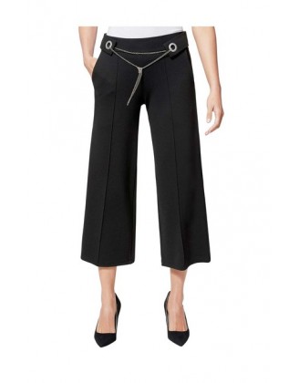 Culotte nohavice s retiazkovým opaskom Création L, čierna