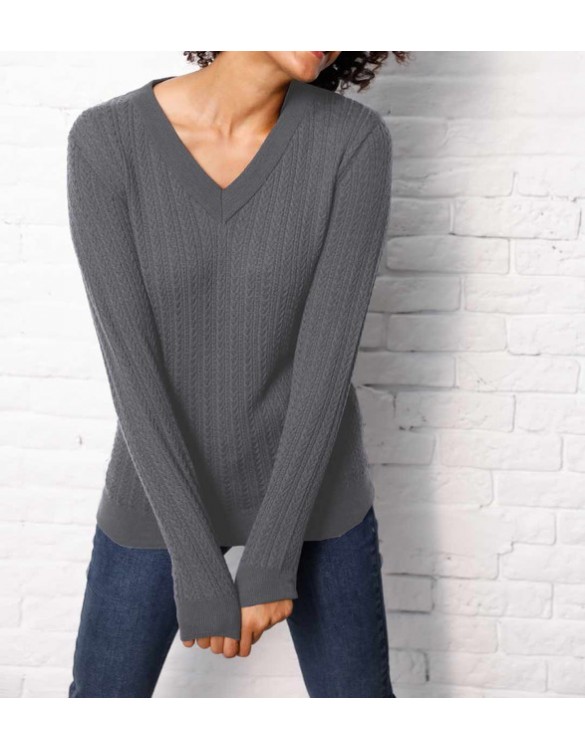 Merino-kašmírový sveter Création L Premium, sivá