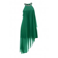 Šifónové smaragdové šaty Ashley Brooke