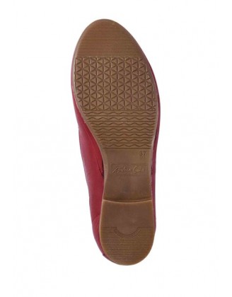 Kožené topánky Andrea Conti, červená