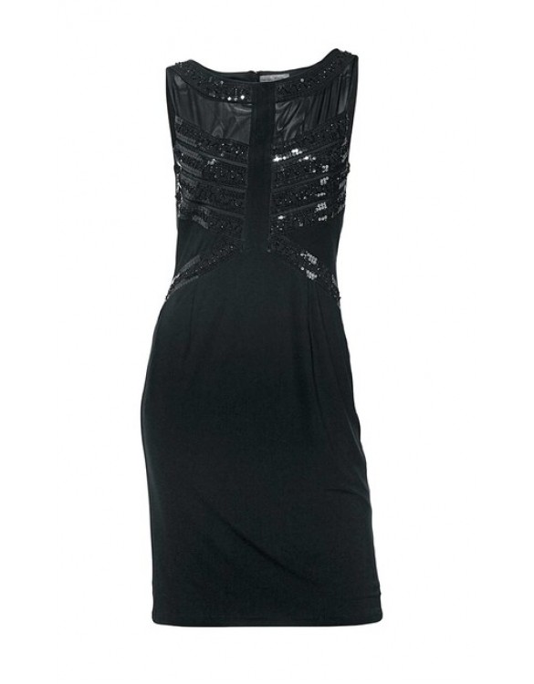Ashley Brooke šaty s flitrami, čierne