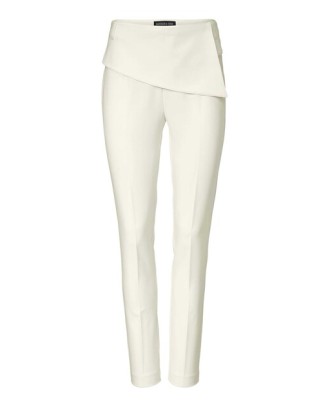 Krémovo-biele elegantné nohavice