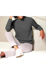 Merino pulóver s kašmírom Création L Premium, šedý