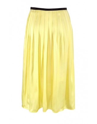Saténová sukňa Aniston, žltá