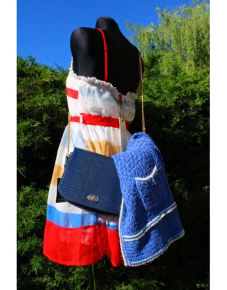 Pruhované letné šaty BLEND, farebné